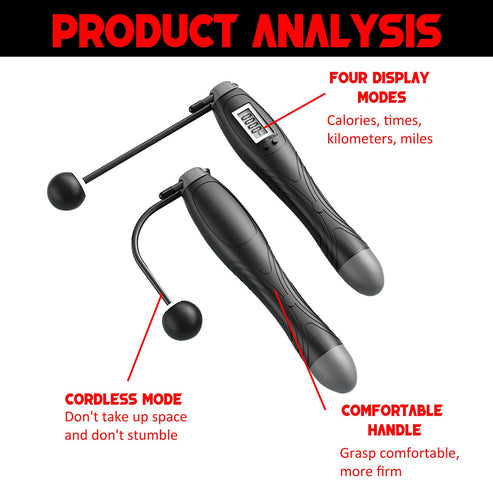 🏃‍♀️ New Cordless Electronic Skipping Rope